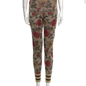 Gucci Floral Patterned Silk Leggings